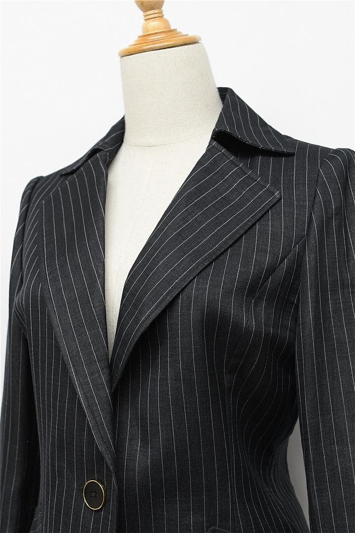 O285/美品 TAE ASHIDA セットアップ スーツ シルク混 9 黒