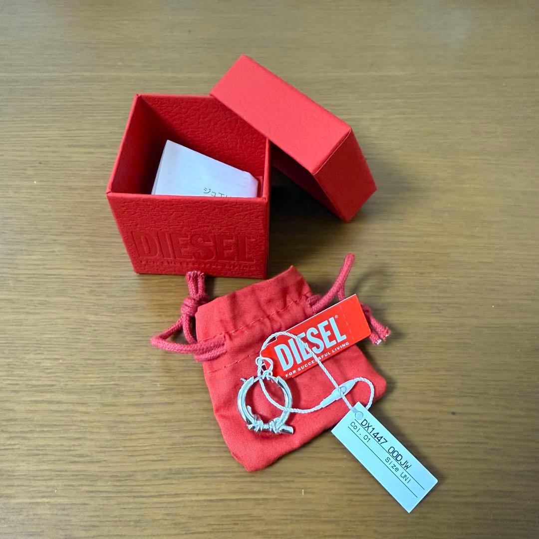 DIESEL DX1447 シルバー ピアス