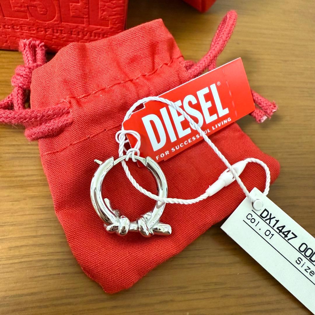 DIESEL DX1447 シルバー ピアス
