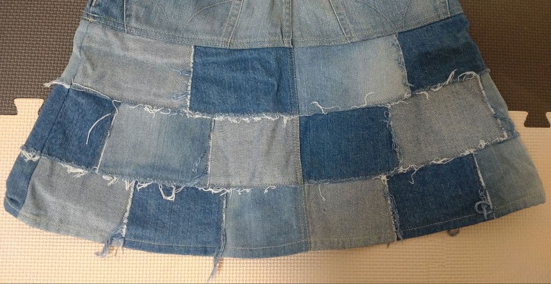 ヒステリックグラマー デニム パッチワーク ミニスカート