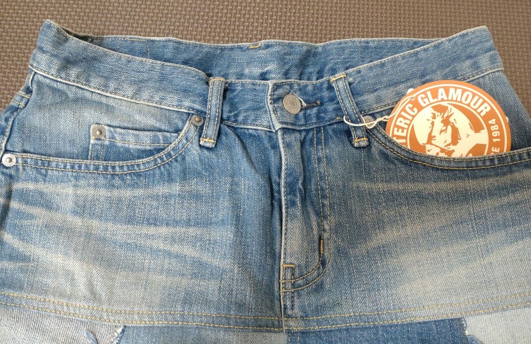 ヒステリックグラマー デニム パッチワーク ミニスカート