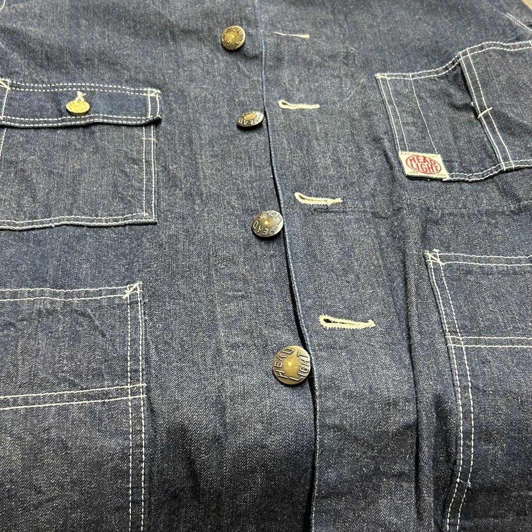 ◾️HEAD LIGHT ◾️ヘッドライト◾️デニムカバーオール◾️チンスト◾️40◾️
