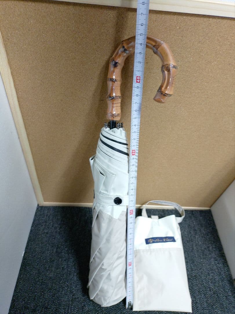 282☆ 未使用 ロサブラン 日傘 完全遮光 晴雨兼用 2段折りたたみ傘