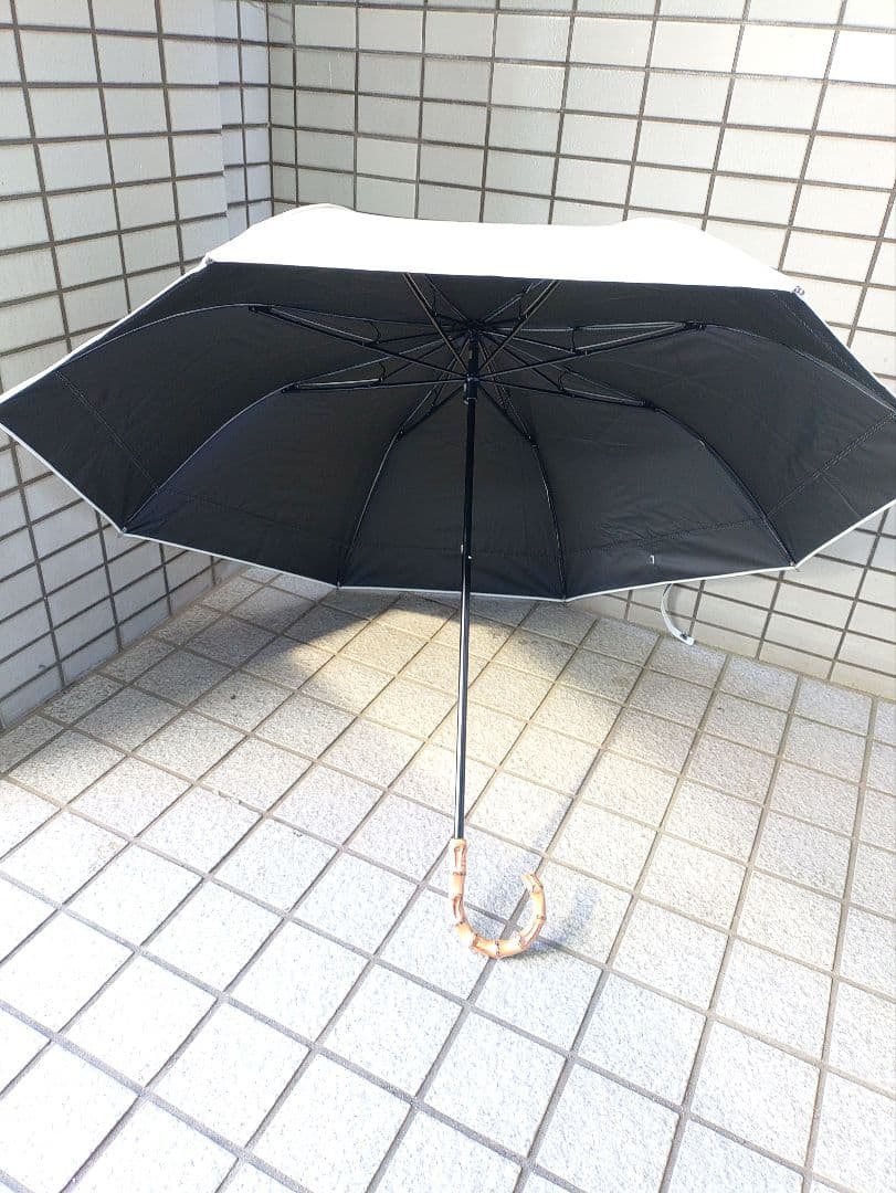282☆ 未使用 ロサブラン 日傘 完全遮光 晴雨兼用 2段折りたたみ傘