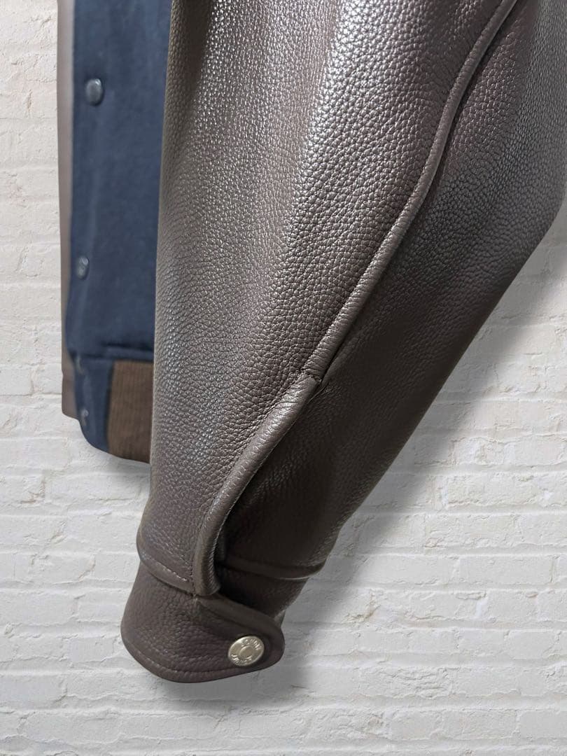 Schott N.Y.C. スクーカム レザースタジャン XL 刺繍 美品