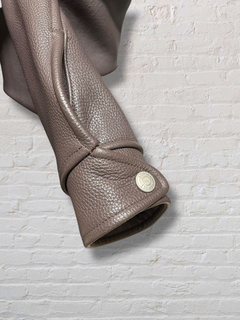 Schott N.Y.C. スクーカム レザースタジャン XL 刺繍 美品