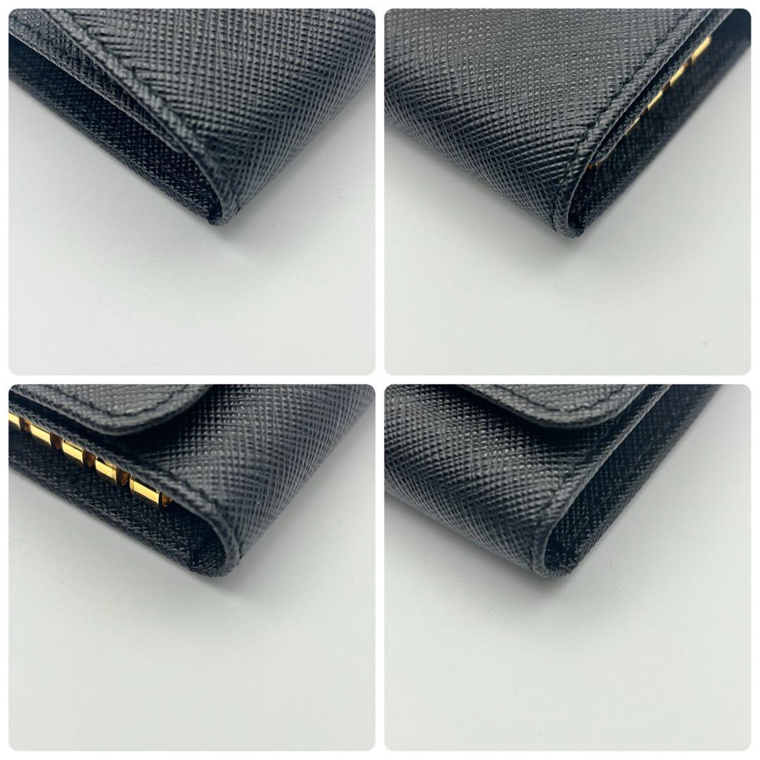 新品未使用✨付属品✨プラダ キーケース サフィアーノ レザー 黒