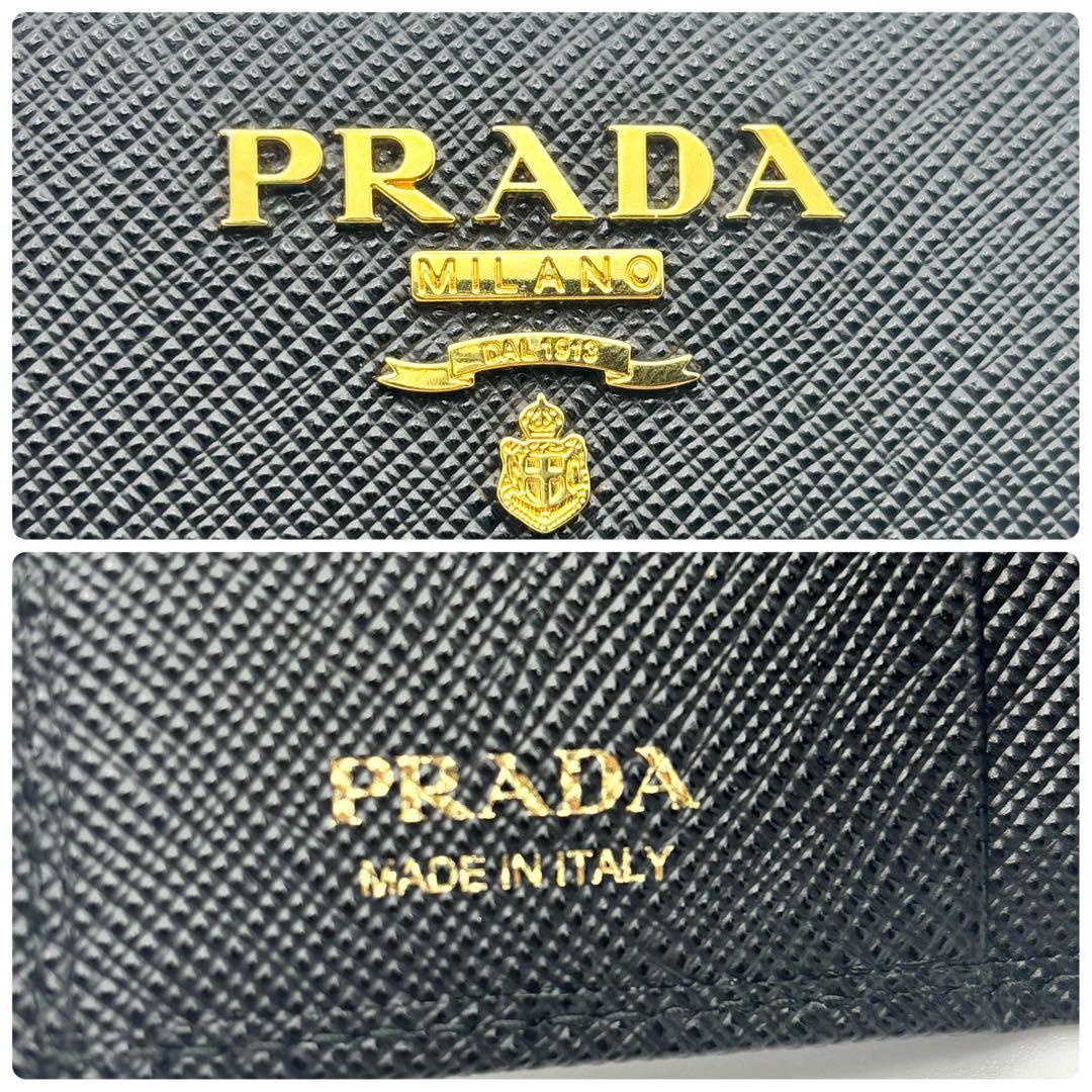 新品未使用✨付属品✨プラダ キーケース サフィアーノ レザー 黒