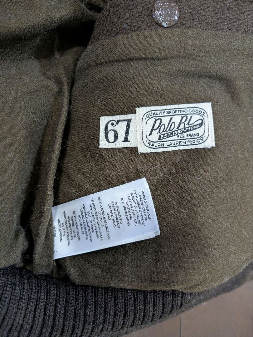 ポロラルフローレン　アップリケ付きスタジャン