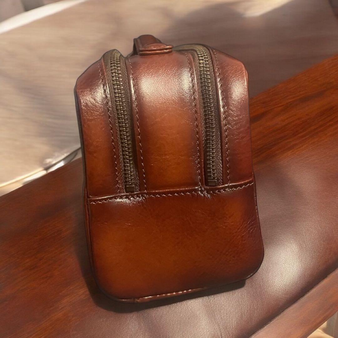 新品未使用 LO HOMME PRESSE ロオムプレッセ　日本製 牛革