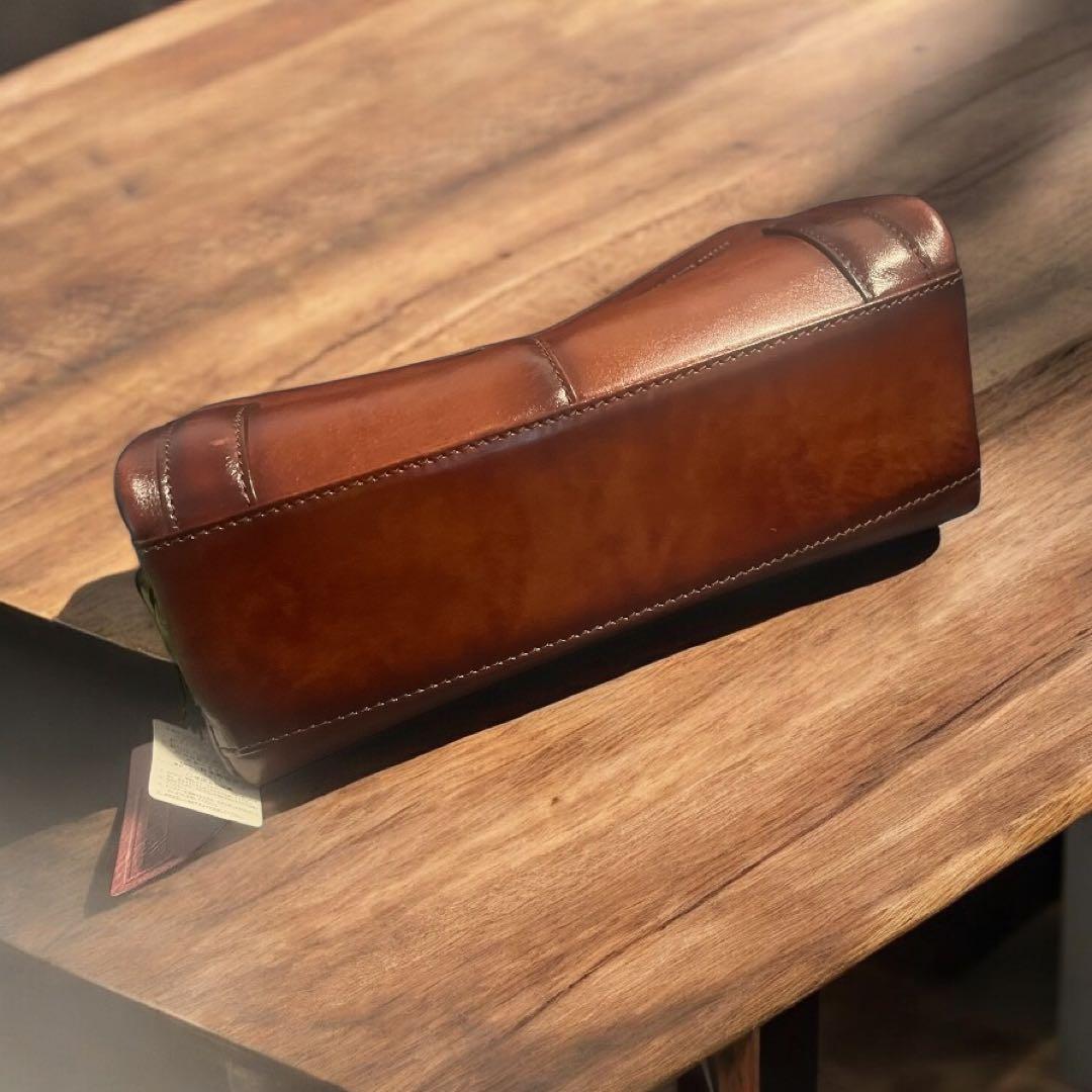 新品未使用 LO HOMME PRESSE ロオムプレッセ　日本製 牛革