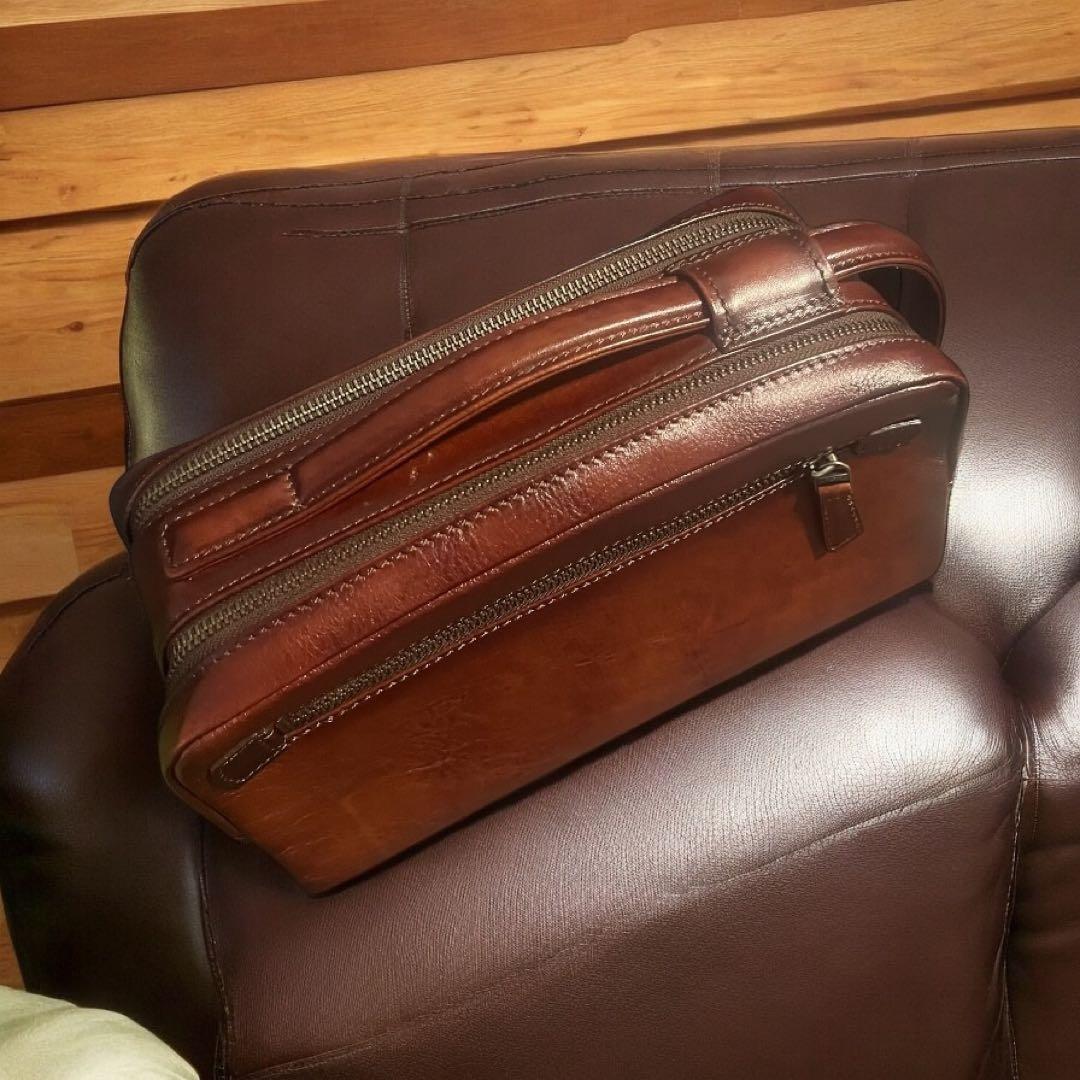 新品未使用 LO HOMME PRESSE ロオムプレッセ　日本製 牛革