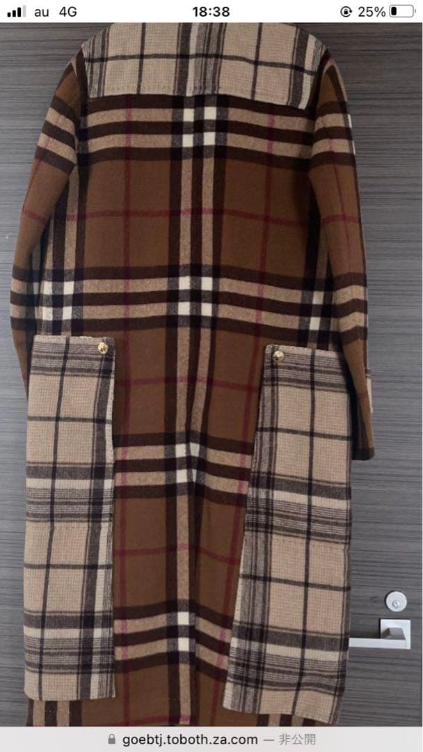 Burberry ノバチェックダッフルコート