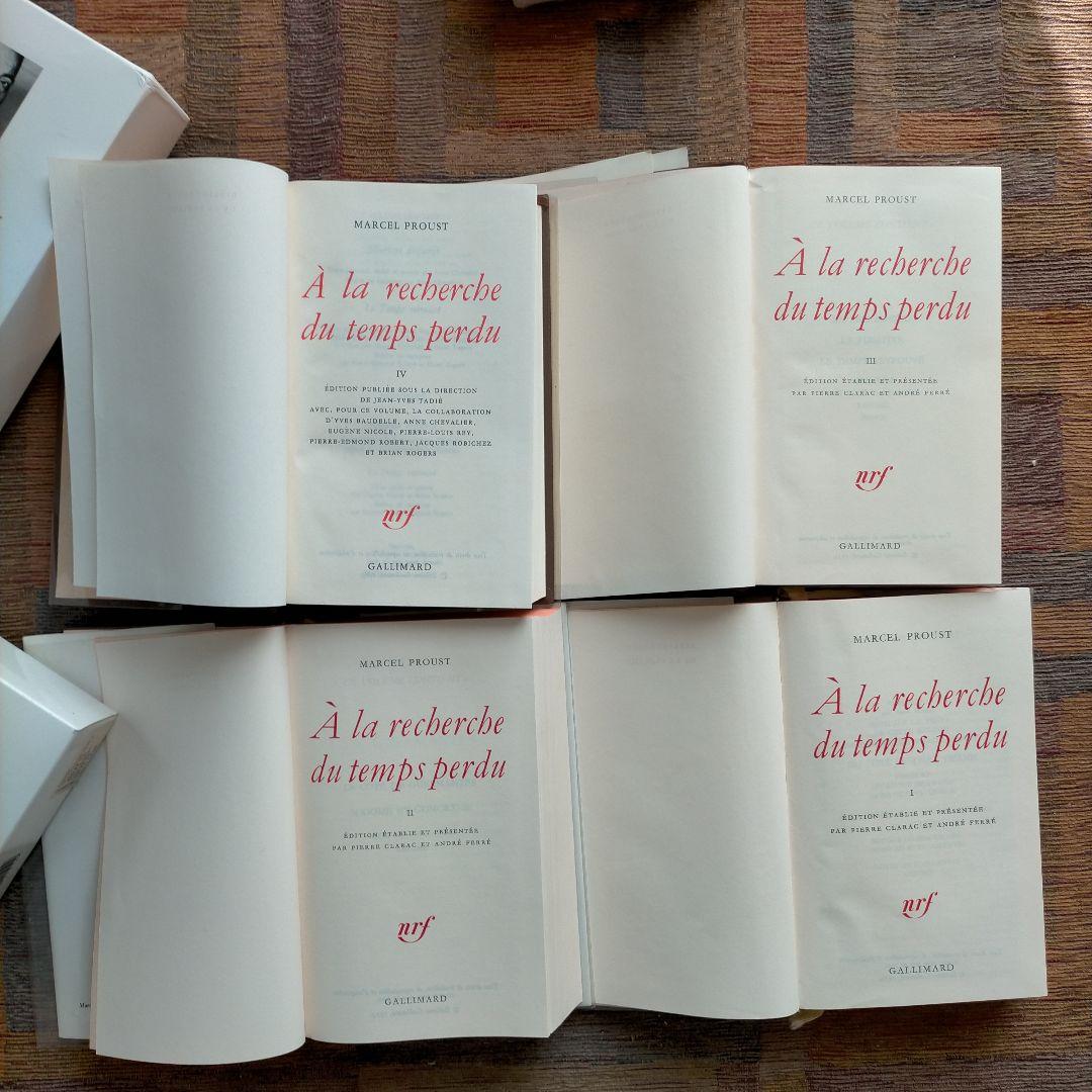 洋書 PROUST A La recherche du temps perdu 1-4