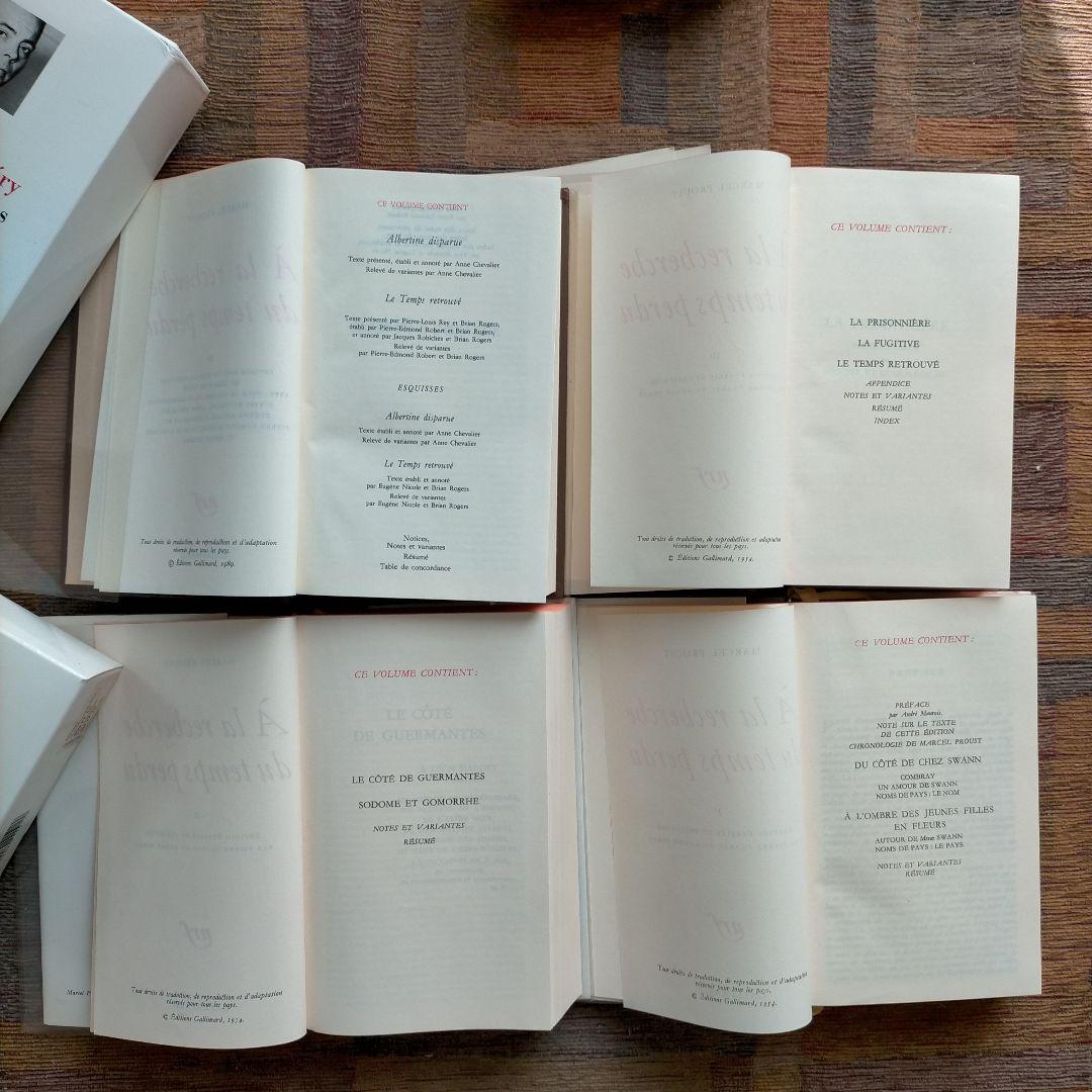 洋書 PROUST A La recherche du temps perdu 1-4
