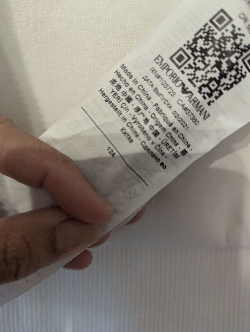 EMPORIO ARMANI キッズジャケット 12A ホワイト