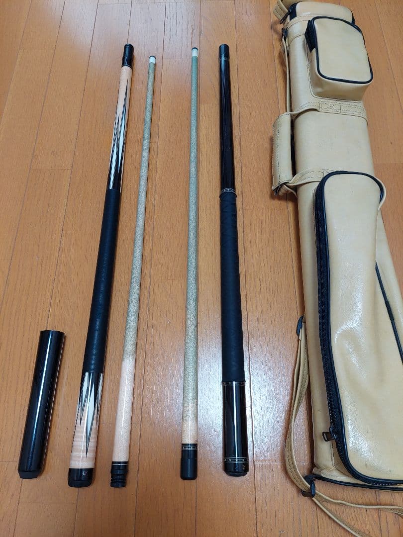 ビリヤードキュー 4本セット キャリーバッグ付き