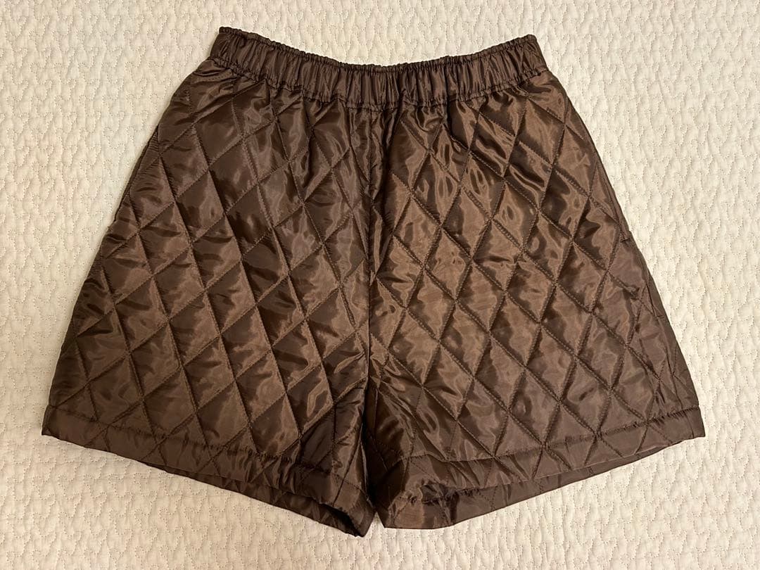 rosymonster POSY キルティングショートパンツ ブラウン