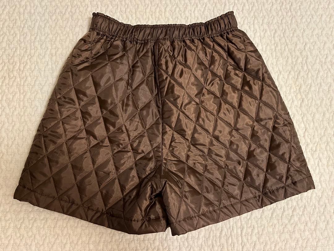 rosymonster POSY キルティングショートパンツ ブラウン