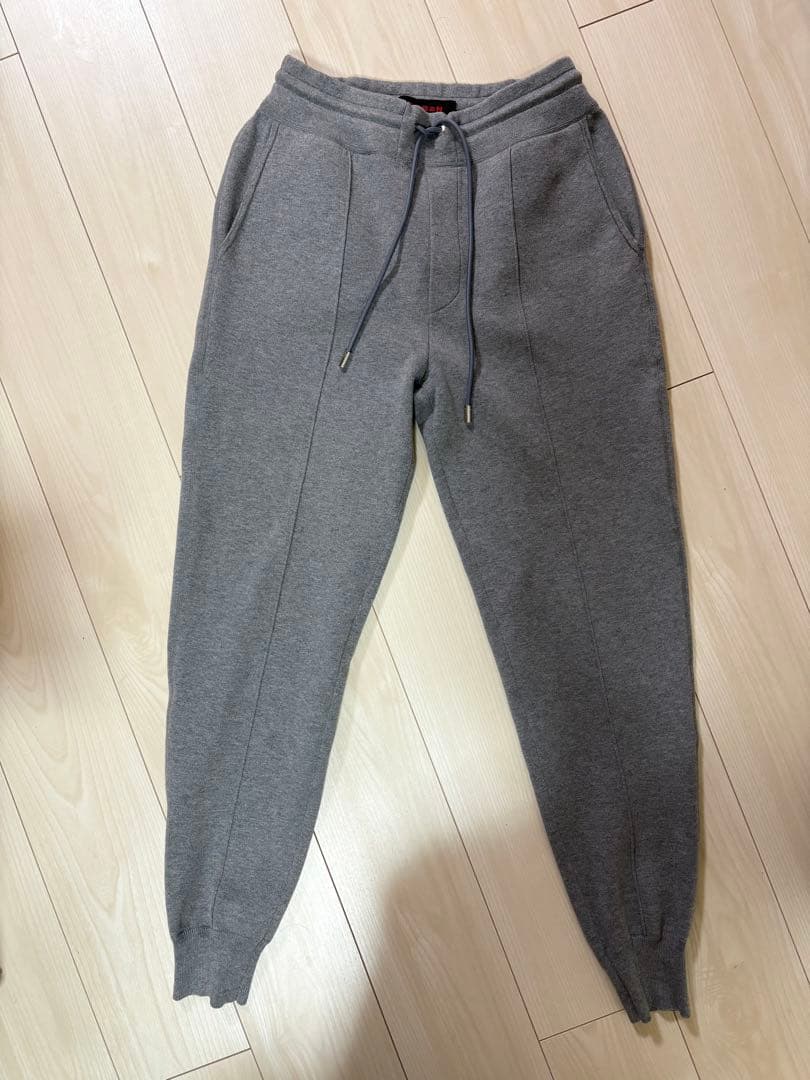 【美品】CABaN キャバン　コットンカシミヤ　パンツ　グレー　XS