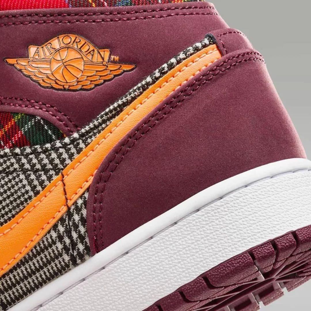 ナイキ 24cm ジョーダン 1 ミッド NIKE スニーカー チェック GS