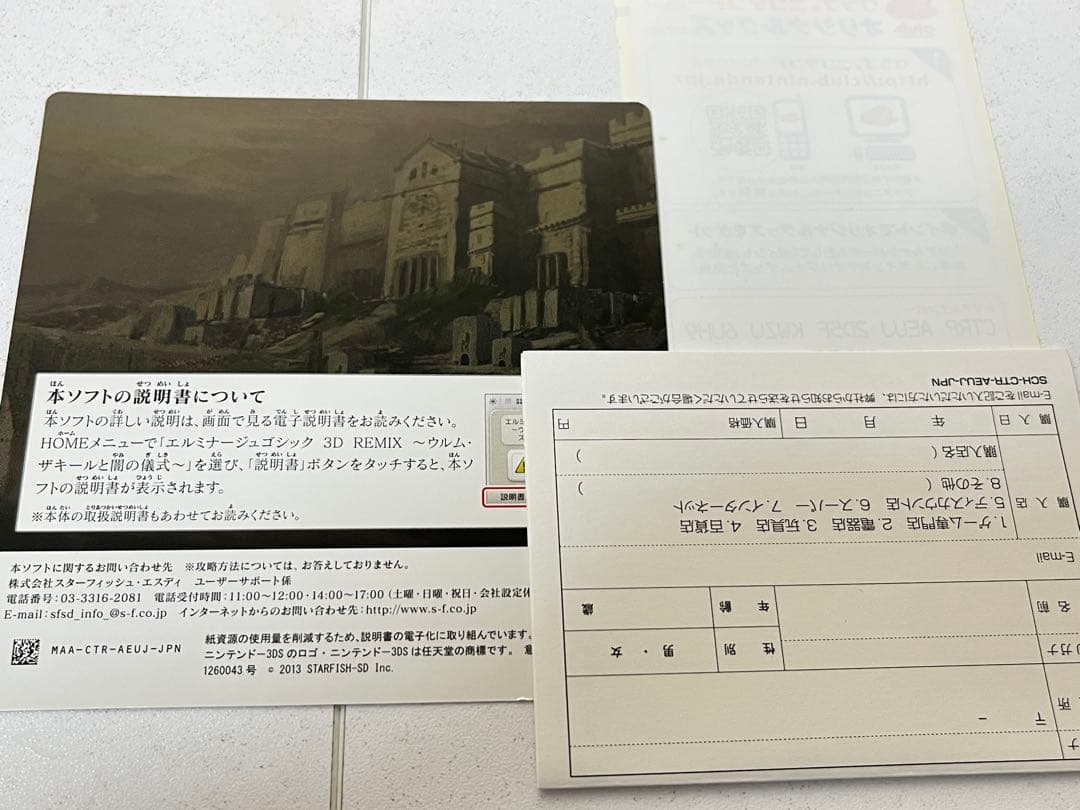 Nintendo 3DS エルミナージュ ゴシック