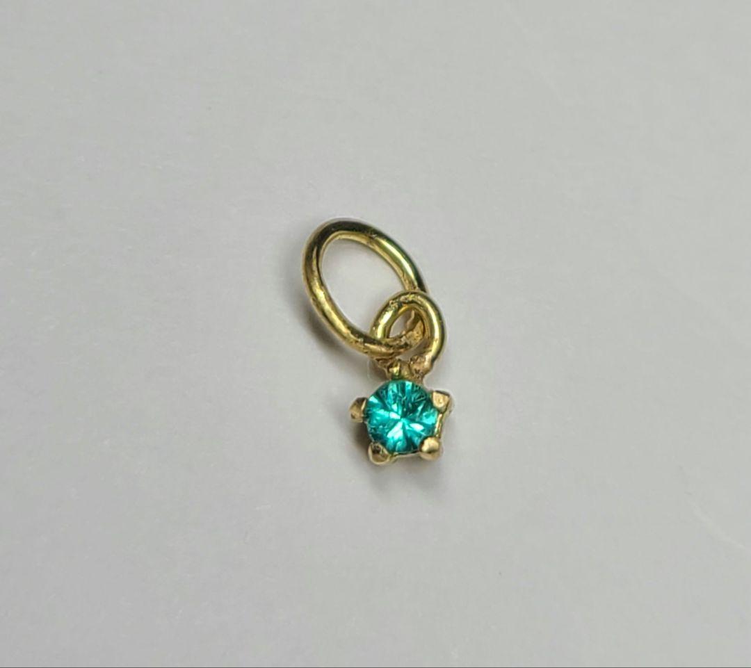 ネオンブルーのお星さま!!★バターリャパライバトルマリンペンダントトップ18金★