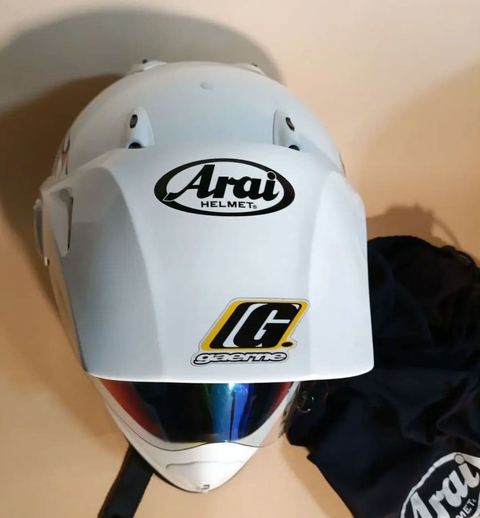 ジ*ー様 Arai ツアークロス　白　Sサイズ55/56cm…内装きれい、収納袋