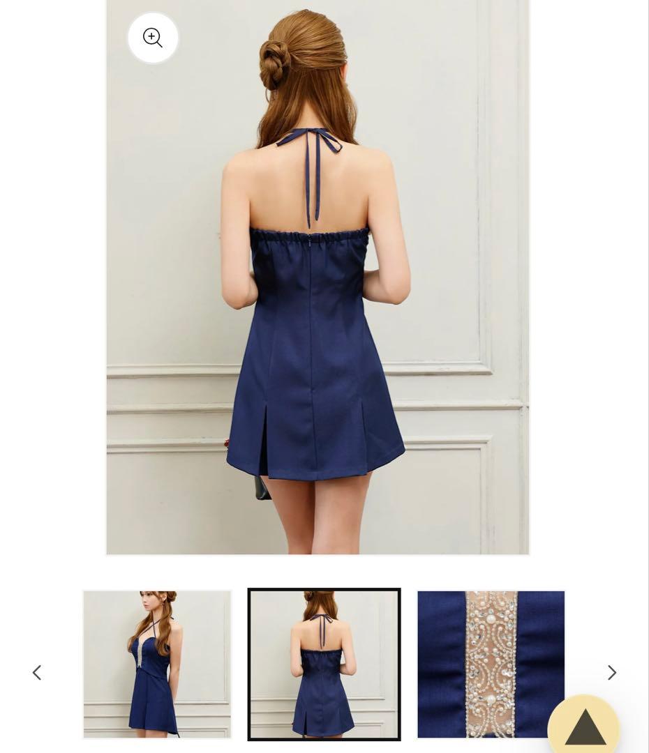 ANGEL R ネイビーミニドレス