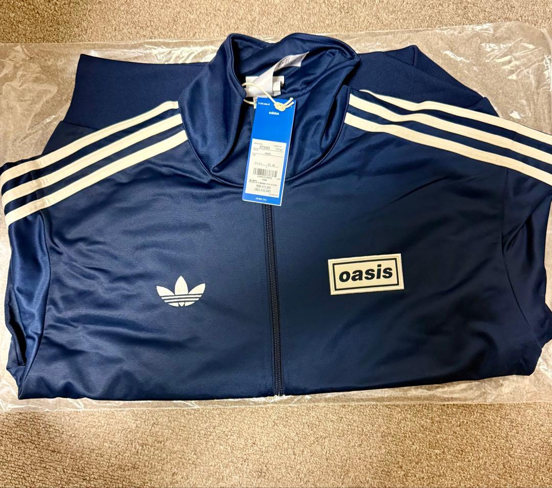 adidas oasis ジャージ ネイビー