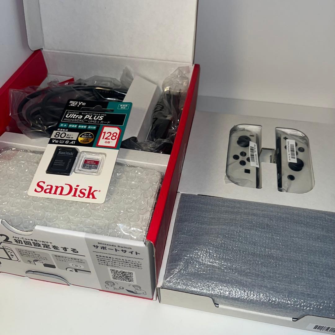 【完品】Nintendo Switch 本体 有機EL・ジョイコン付き　SD付き