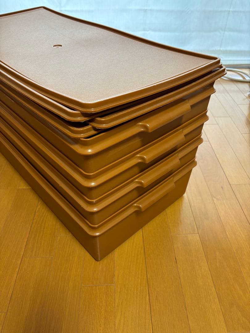 11日まで限定 タッパーウェア　ロングスーパーケース　4個まとめ売り 多少傷あり