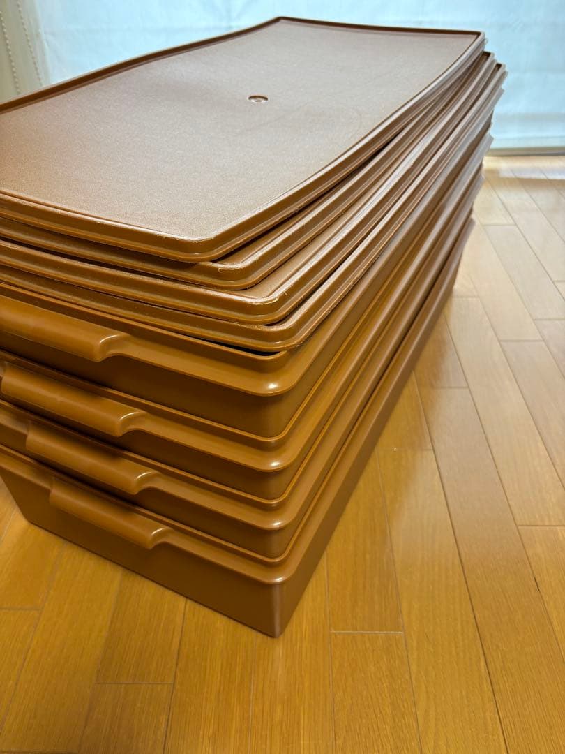 11日まで限定 タッパーウェア　ロングスーパーケース　4個まとめ売り 多少傷あり