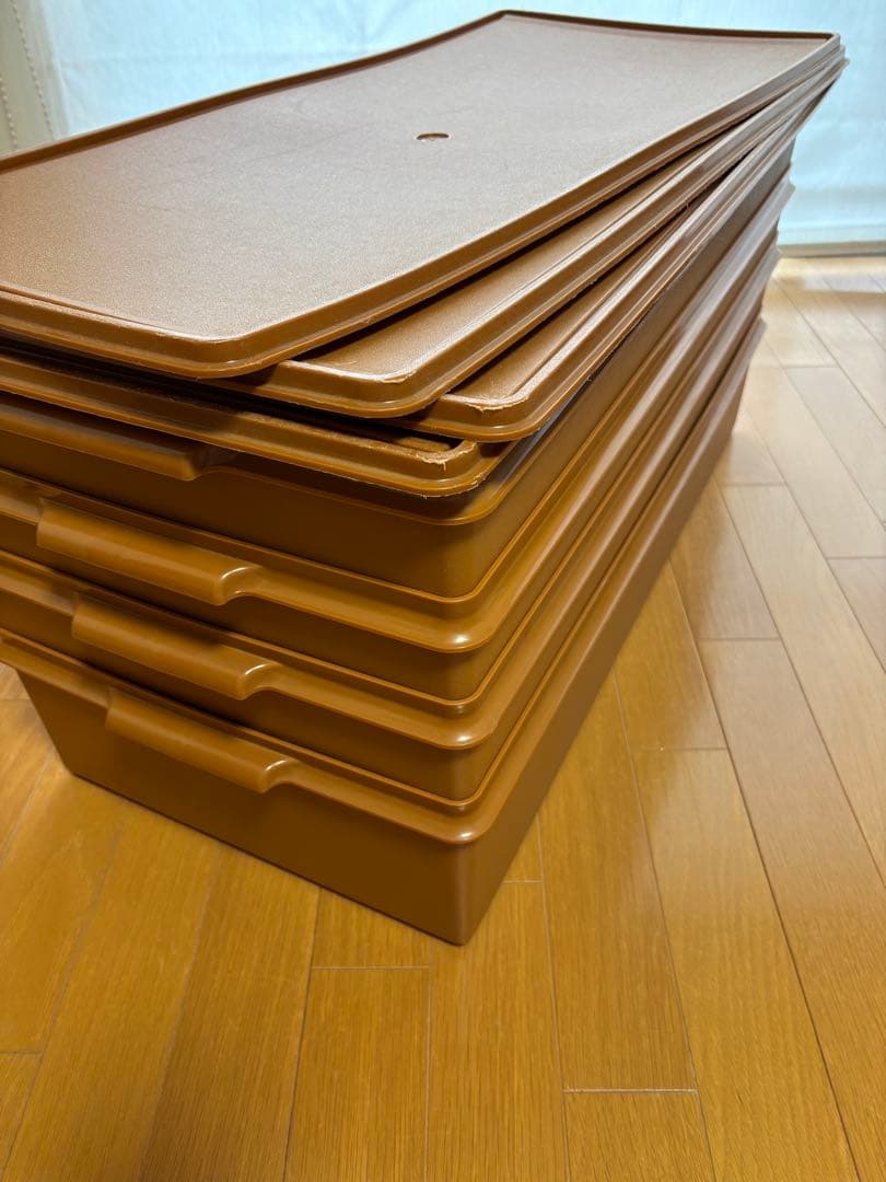 11日まで限定 タッパーウェア　ロングスーパーケース　4個まとめ売り 多少傷あり