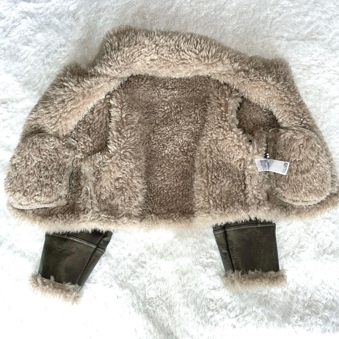 未使用級✨ MURUA ムルア フェイク ムートン ボア ジャケット ショート