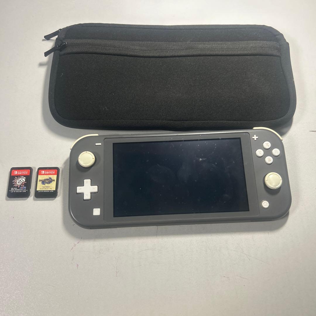 Nintendo Switch Lite グレー 本体 + ゲームカード2枚