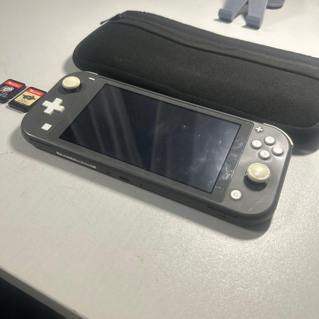 Nintendo Switch Lite グレー 本体 + ゲームカード2枚