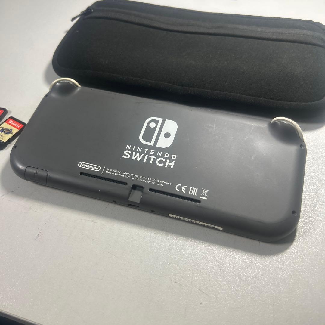 Nintendo Switch Lite グレー 本体 + ゲームカード2枚