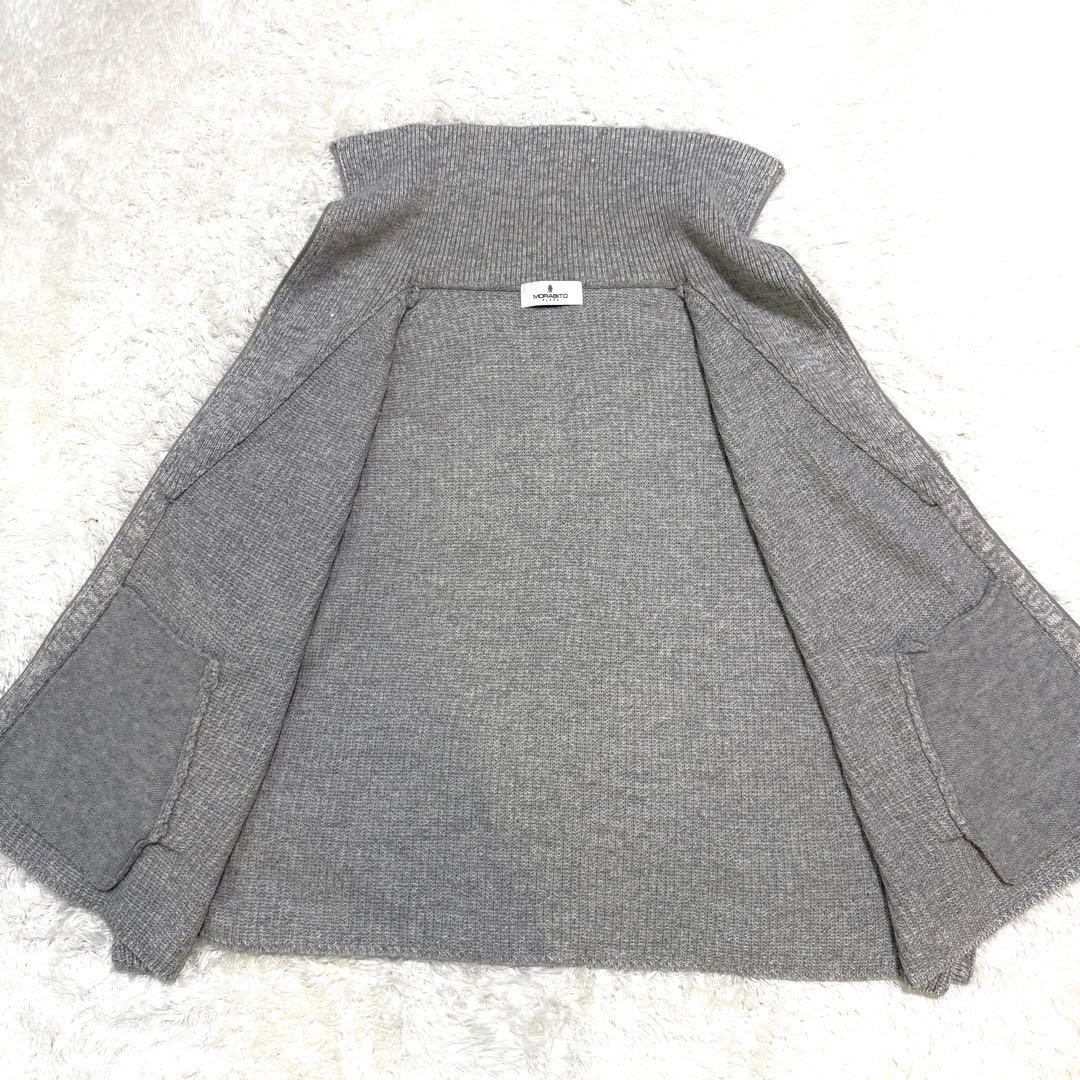 美品 MORABITO BLANC モラビト ニット カーディガン ポンチョ