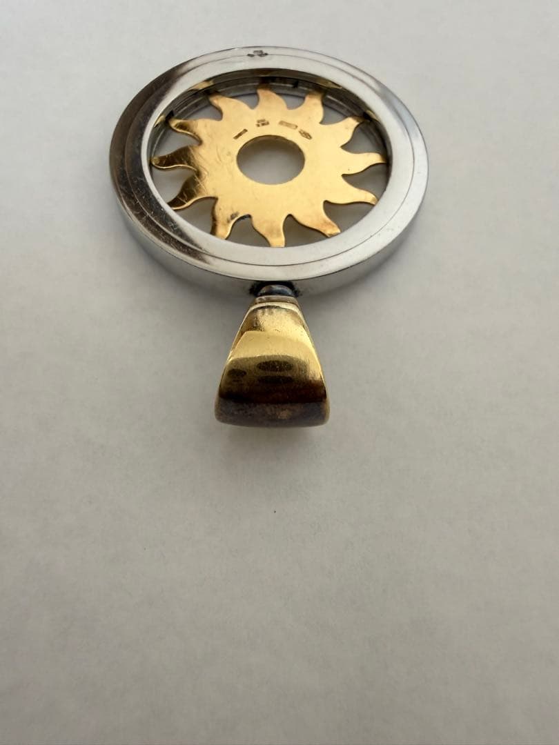 BVLGARI ブルガリペンダントトップ　トンドサン　シルバー×YG750