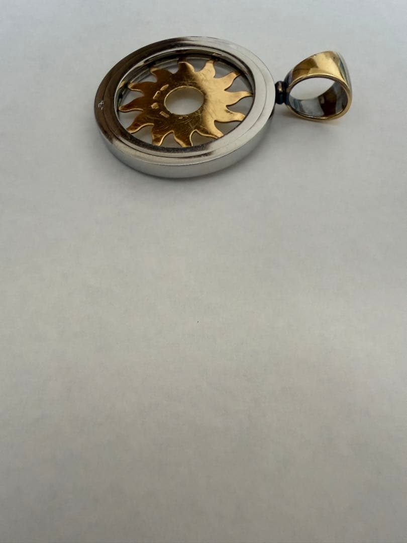 BVLGARI ブルガリペンダントトップ　トンドサン　シルバー×YG750