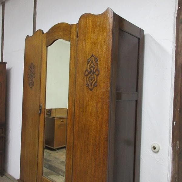 イギリス アンティーク 家具 ワードローブ クローゼット 洋服タンス 6343c