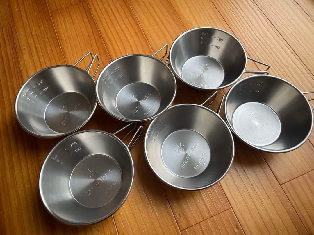  peak チタン シェラカップ 6個セット