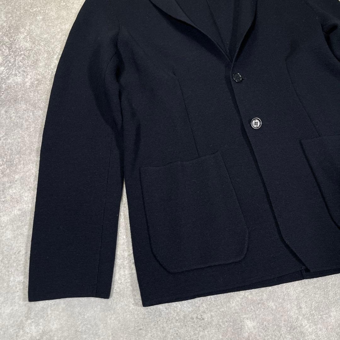 未使用級 PS Paul Smith ウールニットジャケット　XL ブラック 毛