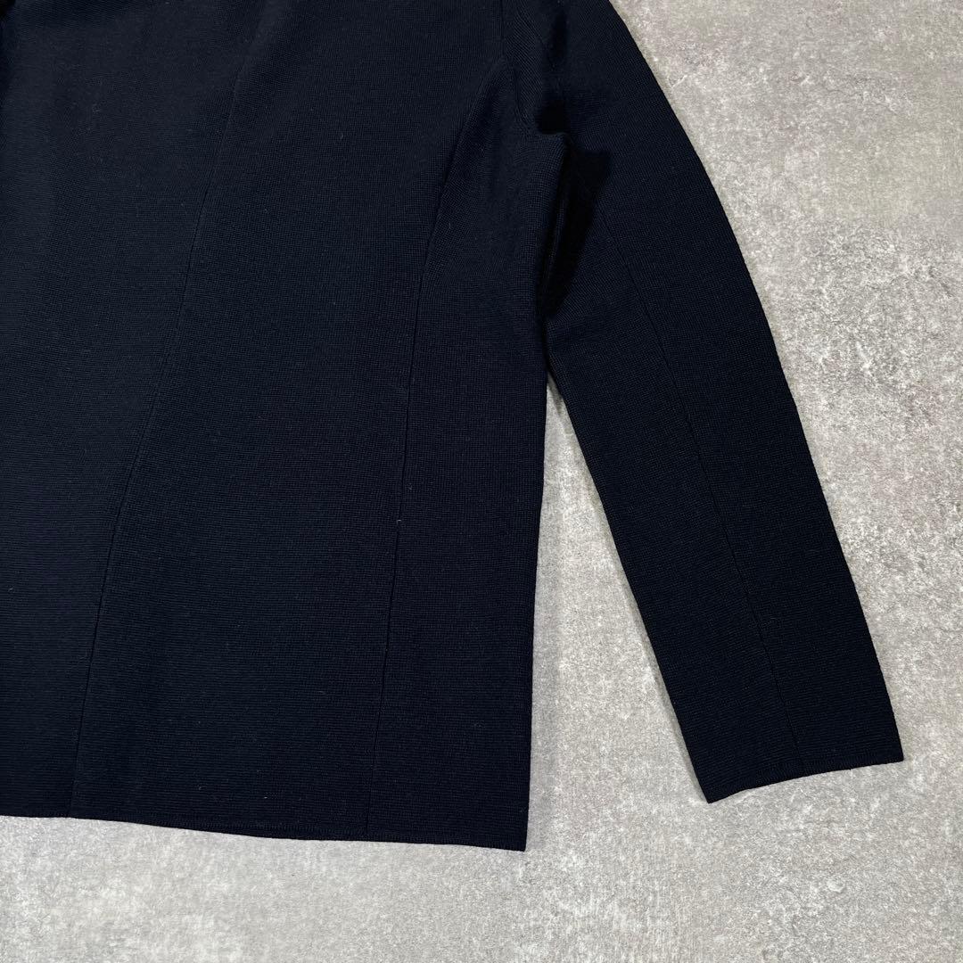 未使用級 PS Paul Smith ウールニットジャケット　XL ブラック 毛