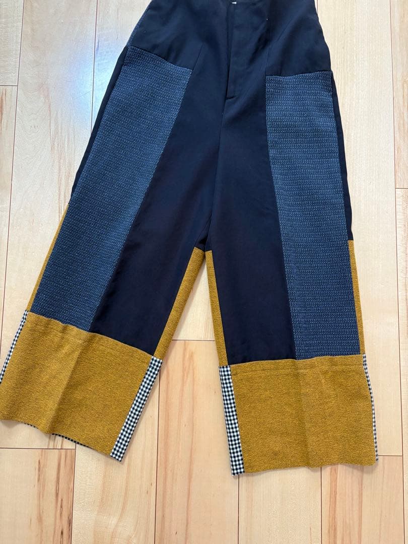 ENFOLD ジャガードクロスMIXパンツ