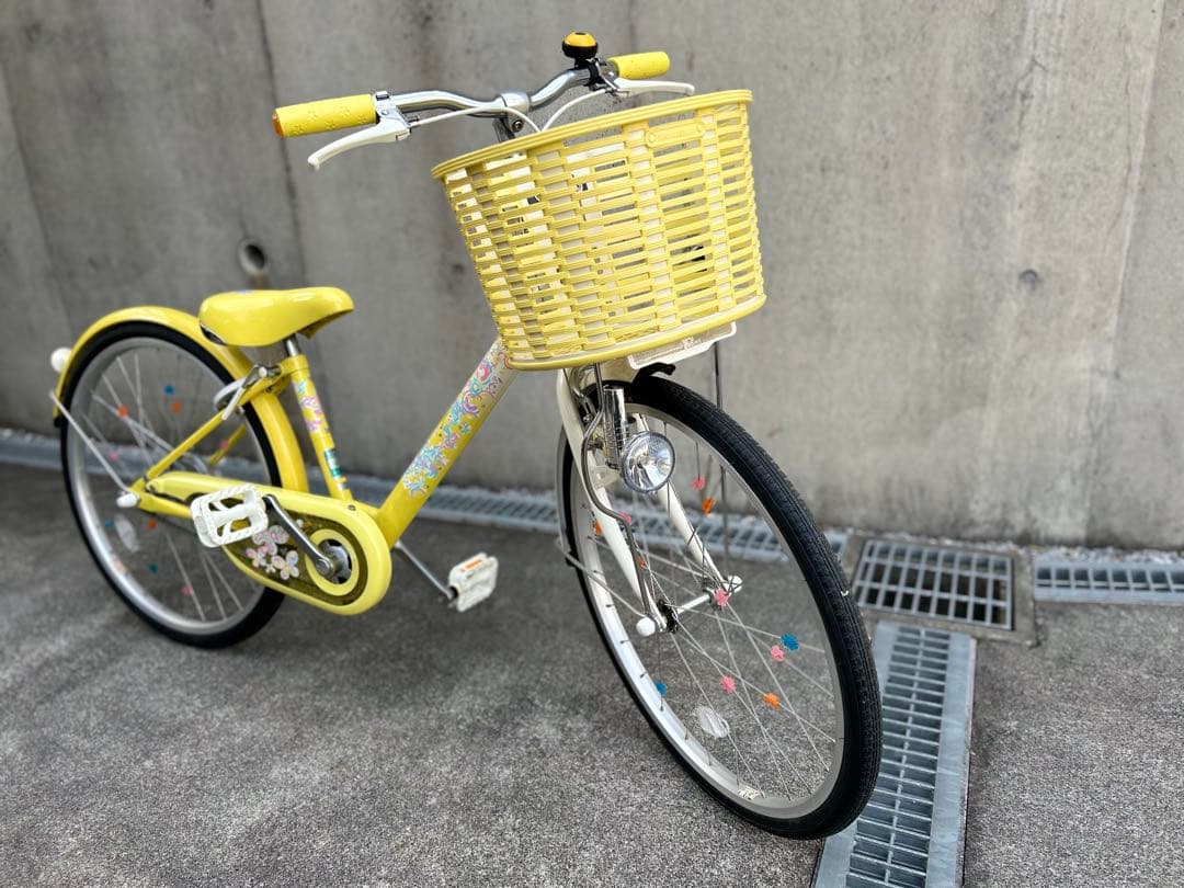 ブリヂストン　ジュニア自転車　エコパル　22インチ　イエロー　岐阜県多治見市