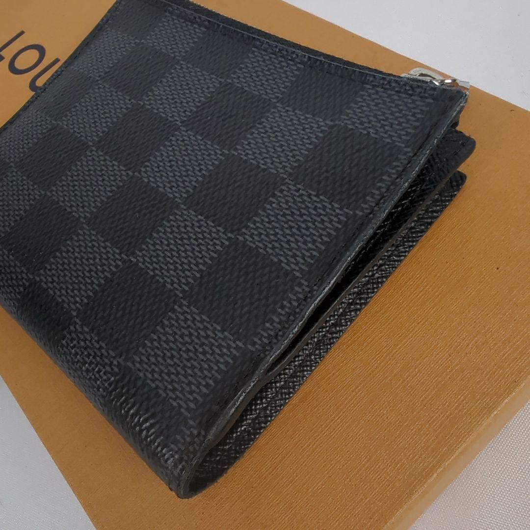 【美品】LOUISVUITTON ポルトフォイユ スマート コンパクト ダミエ