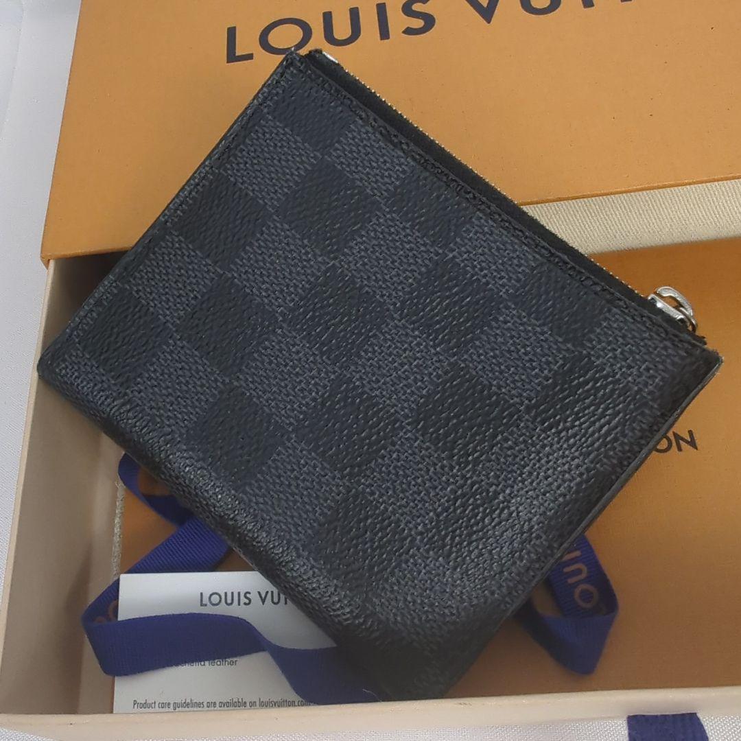 【美品】LOUISVUITTON ポルトフォイユ スマート コンパクト ダミエ