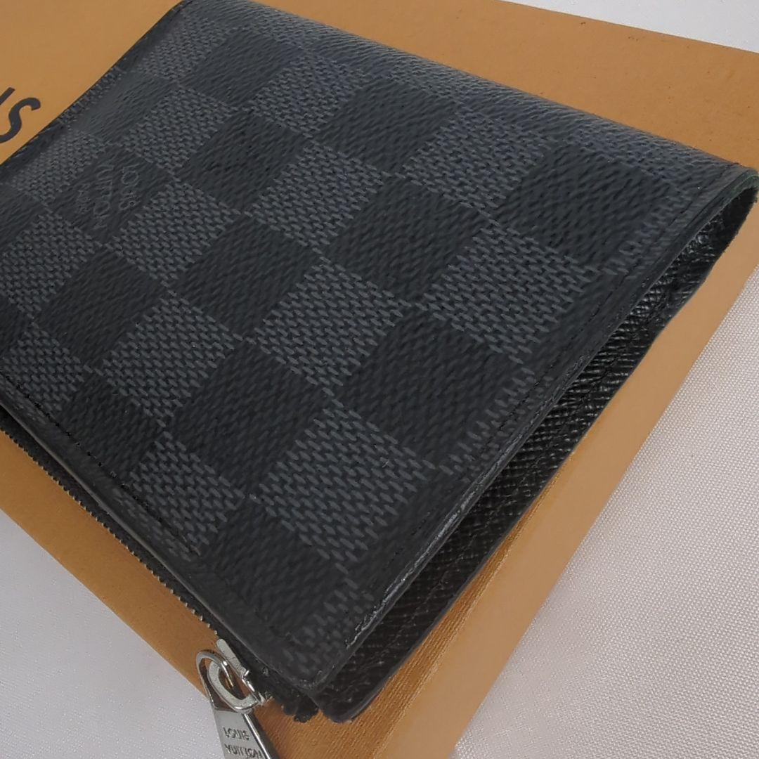 【美品】LOUISVUITTON ポルトフォイユ スマート コンパクト ダミエ